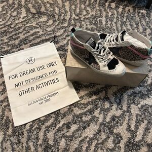 Golden Goose Black and White Sole Sneakers